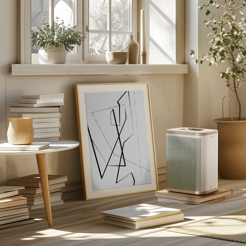 Angular Lines No 4 Poster